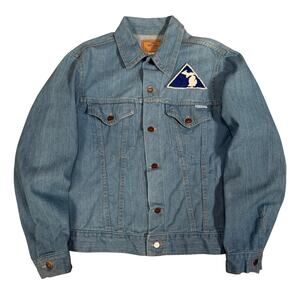 Vintage 70sCheyenne Truck Jacket Denim Michigan Patch Chevy USA Size 40 (S)
